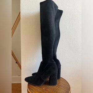 Steve Madden Black Knee-High Boots